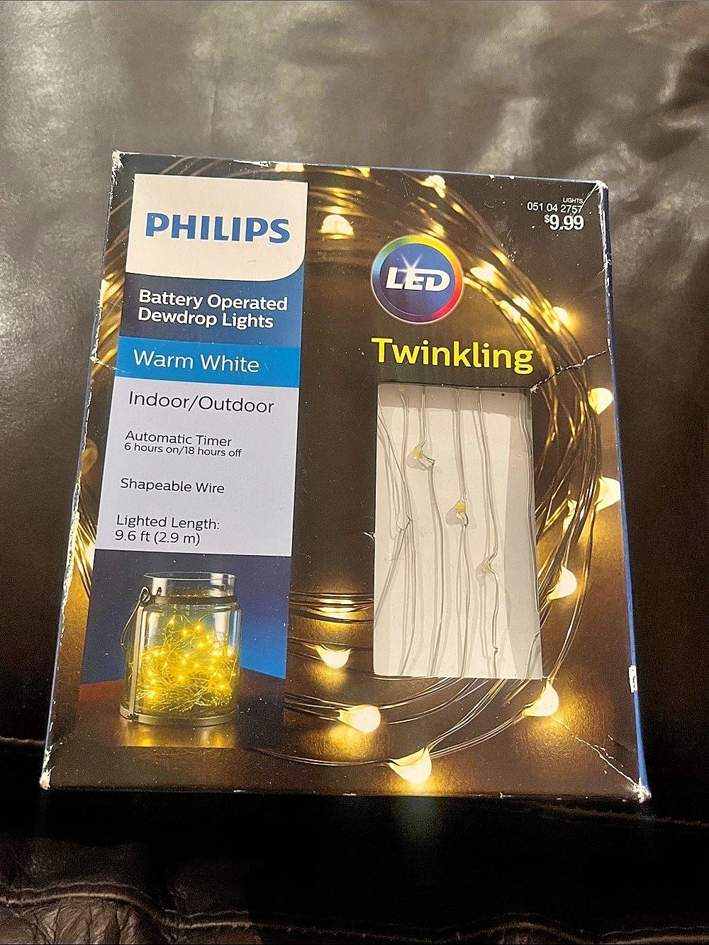 Philips Battery Operated Dewdrop Lights Warm White Twinkling